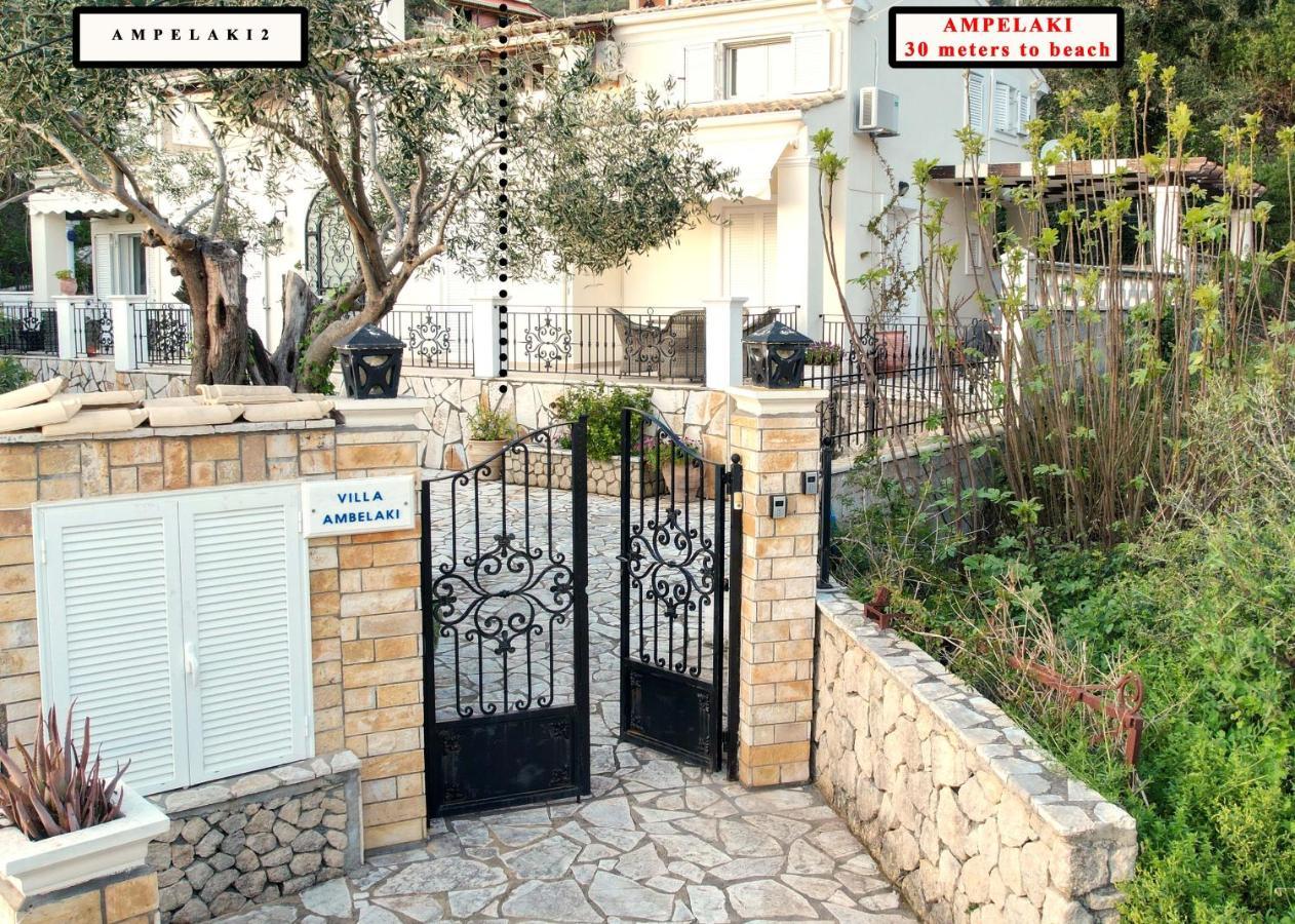 Villa Ampelaki "30 Meters To Beach" Paleokastritsa Exterior photo